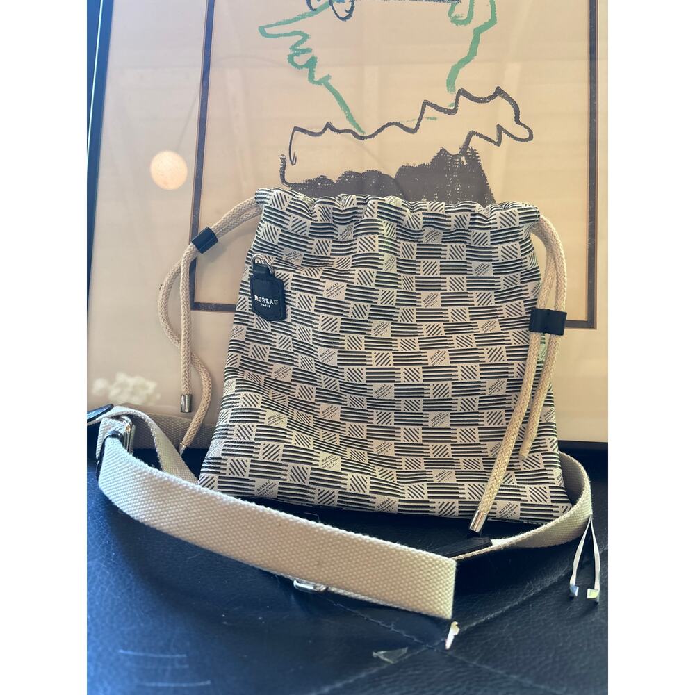 Moreau Paris Tuelle PM Drawstring Crossbody Bag — Monogram Canvas